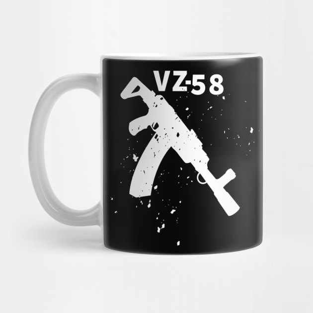 White Assault rifle VZ-58 by YujiVI